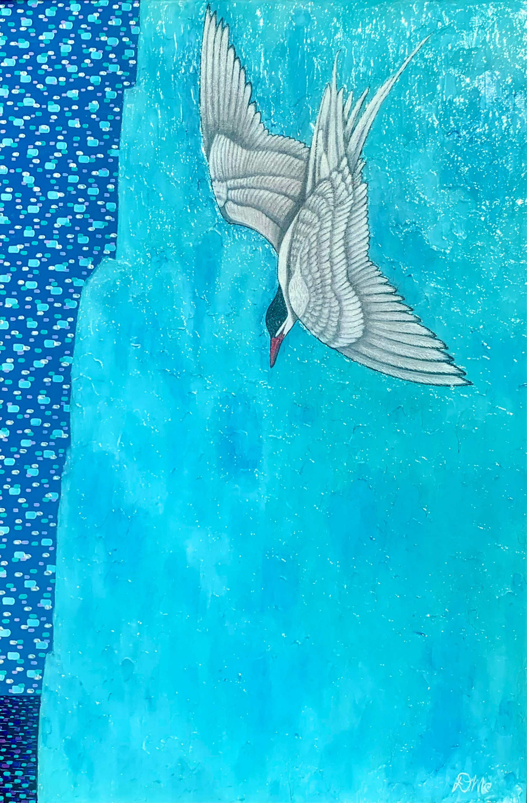 Arctic Precision- acrylic on canvas, 36x24, $1800