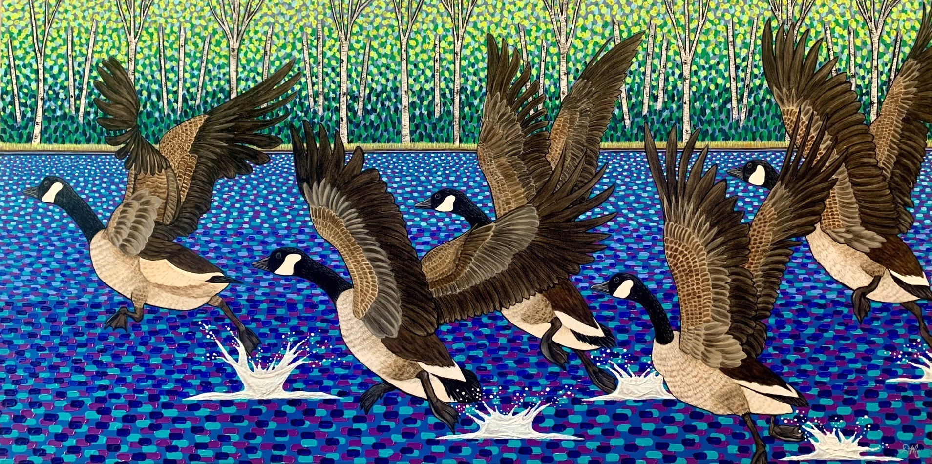 Take Off! acrylic on canvas, 48" x 24", $3200 unframed